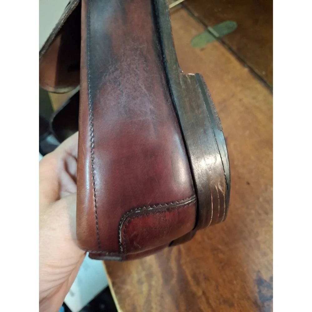 Tod's Men's Reddish Brown Leather Penny Loafer Driving Shoes 9.5 $895